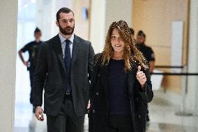 Carla Bruni And Louis Sarkozy At Verdict Trial For Illegal Campaign Financing From Lybia - Paris