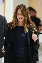 Carla Bruni And Louis Sarkozy At Verdict Trial For Illegal Campaign Financing From Lybia - Paris