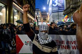 Protest in Support of Global Flotilla and Palestinian Cause - Milan