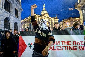 Protest in Support of Global Flotilla and Palestinian Cause - Milan