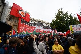 Protest in Support of Global Flotilla and Palestinian Cause - Milan