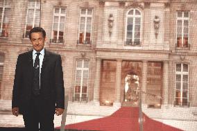 Nicolas Sarkozy, at the political interview program 'A Vous de Juger'