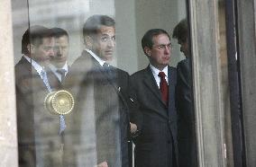 Nicolas Sarkozy receives King Abdullah II of Jordan in Paris