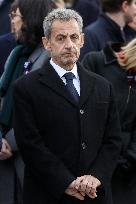 President Macron attends a ceremony at the Arc de Triomphe - Paris