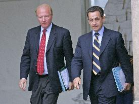 Council Minister at the Elysee Palace, in Paris
