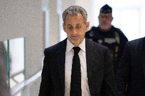 Nicolas Sarkozy trial for illegal campaign financing from Lybia - Paris