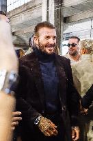 MFW - David Beckham At Boss