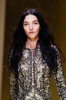 MFW Maria Carla Boscono walks the runway at the Roberto Cavalli MP
