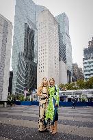 Princess Amalia With Queen Maxima On A Trip For The UN - NYC