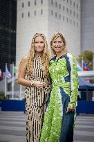 Princess Amalia With Queen Maxima On A Trip For The UN - NYC