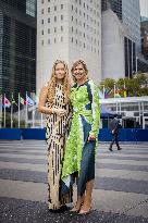 Princess Amalia With Queen Maxima On A Trip For The UN - NYC