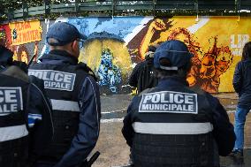 Inauguration Of The Human Rights Wall - Paris