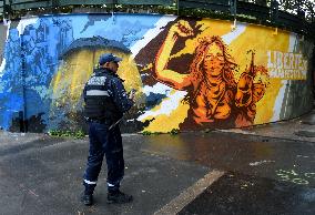 Inauguration Of The Human Rights Wall - Paris