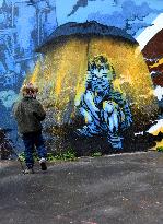 Inauguration Of The Human Rights Wall - Paris