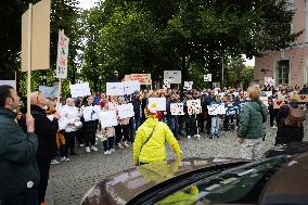 Protest about special care services