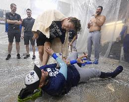 Baseball: Dodgers clinch NL West title