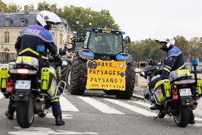 FNSEA Protest against unfair competition - Versailles