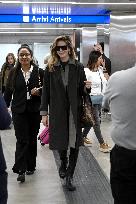 MFW - Michelle Monaghan Arrives at The Airport