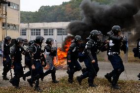 Riot Police Drill - Bucharest