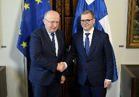 EU Commissioner for Defence and Space Andrius Kubilius visiting Finland