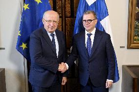 EU Commissioner for Defence and Space Andrius Kubilius visiting Finland