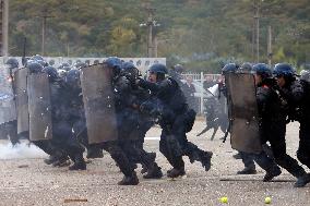 Riot Police Drill - Bucharest
