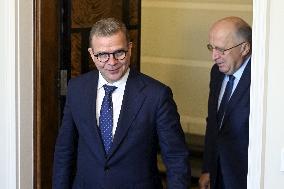 EU Commissioner for Defence and Space Andrius Kubilius visiting Finland