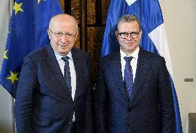 EU Commissioner for Defence and Space Andrius Kubilius visiting Finland