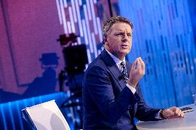 Matteo Renzi On TV Show - Rome
