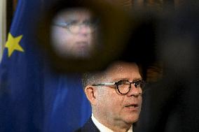 EU Commissioner for Defence and Space Andrius Kubilius visiting Finland