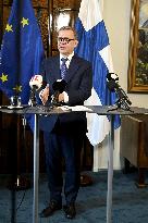 EU Commissioner for Defence and Space Andrius Kubilius visiting Finland