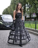 MFW - Mary Leest At Emporio Armani Fashion Show