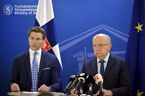 EU Commissioner for Defence and Space Andrius Kubilius visiting Finland