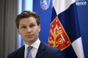 EU Commissioner for Defence and Space Andrius Kubilius visiting Finland