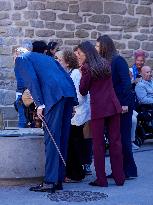 Royals Visit The Community Of Navarre