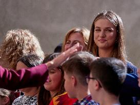 Royals Visit The Community Of Navarre