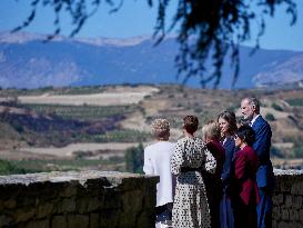 Royals Visit The Community Of Navarre