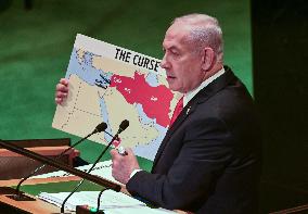 PM Netanyahu Addresses the United Nations General Assembly
