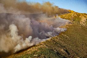 Fire in the Pico del Lobo area - Spain