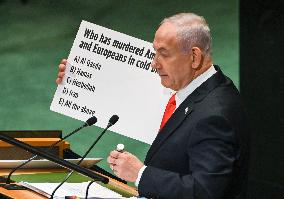 PM Netanyahu Addresses the United Nations General Assembly