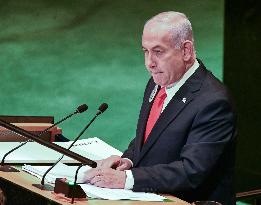 PM Netanyahu Addresses the United Nations General Assembly