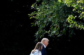 Donald Trump With Granddaughter Kai Trump - DC