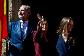 Spansih Royals Visit Navarra - Day 1