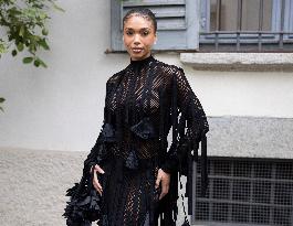 MFW Ferragamo Arrivals MP