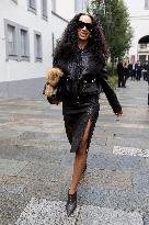 MFW Ferragamo Arrivals MP