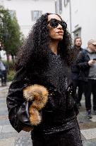 MFW Ferragamo Arrivals MP