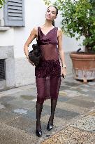 MFW Ferragamo Arrivals MP