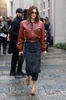 MFW Ferragamo Arrivals MP