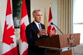 PM Mark Carney Holds Press Conference - London