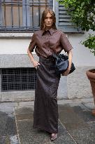 MFW Ferragamo Arrivals MP